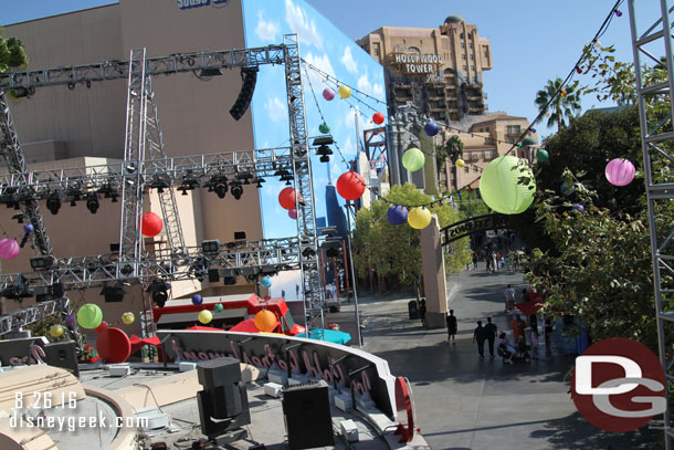 Passing over the Hollywood Backlot on the Monorail.