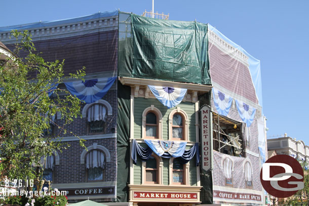 Another angle of the Market House renovation.