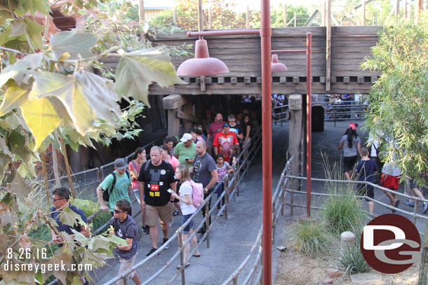 The FastPass Return line as I was leaving.