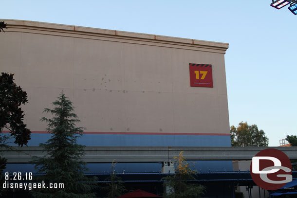 Wonder if they will ever repaint Stage 17 or put another sign up to hide it.. another example of bad show.