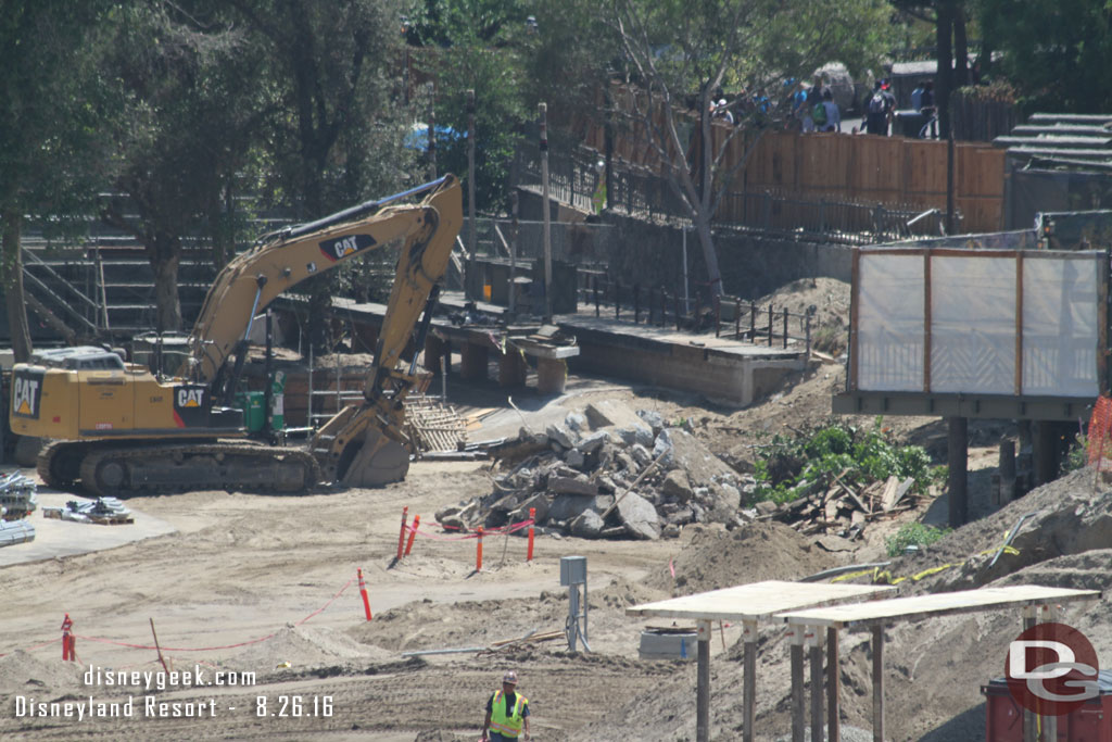 A closer look.  It is hard to tell but it looks like the Canoe dock may be getting re-configured too.