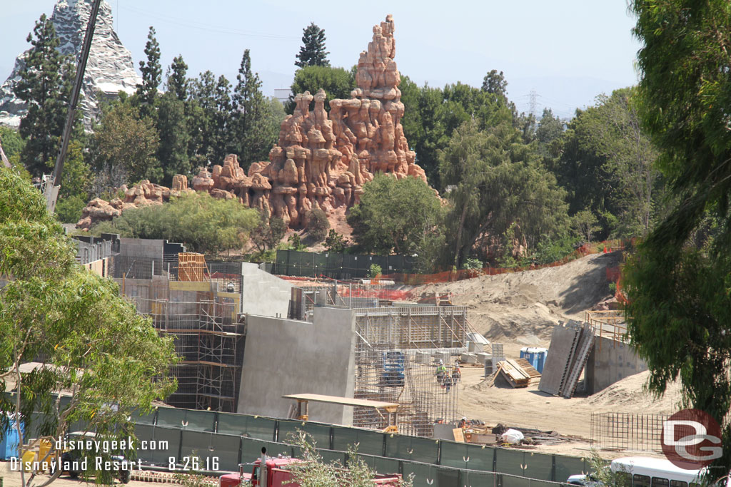 One last look at what will become the Rivers of America.  