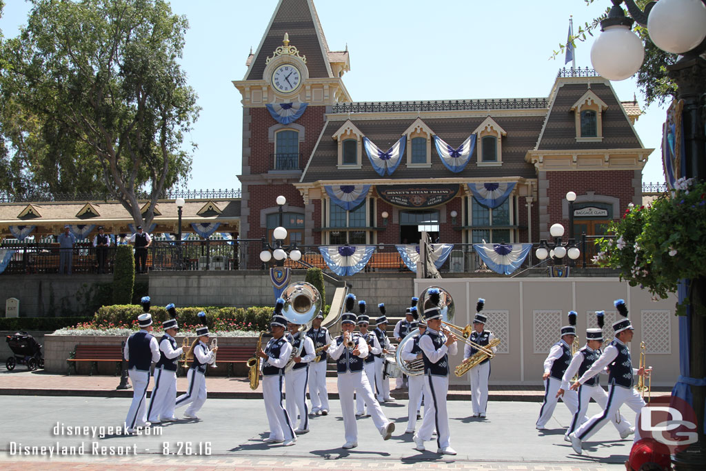 The Disneyland Band performing in Town Square