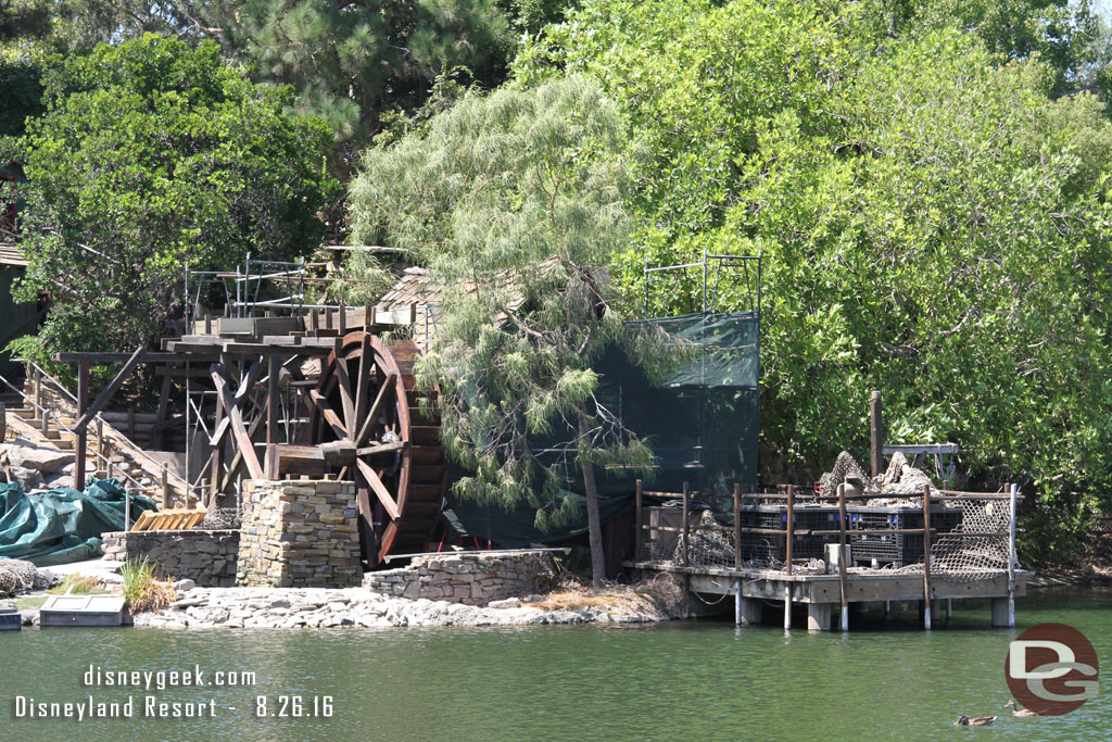 More equipment/supplies on the dock.