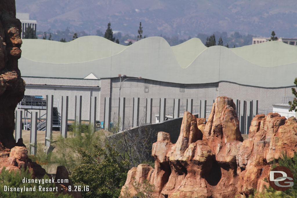 A closer look.  You can also see the large wall between the beams and Big Thunder.