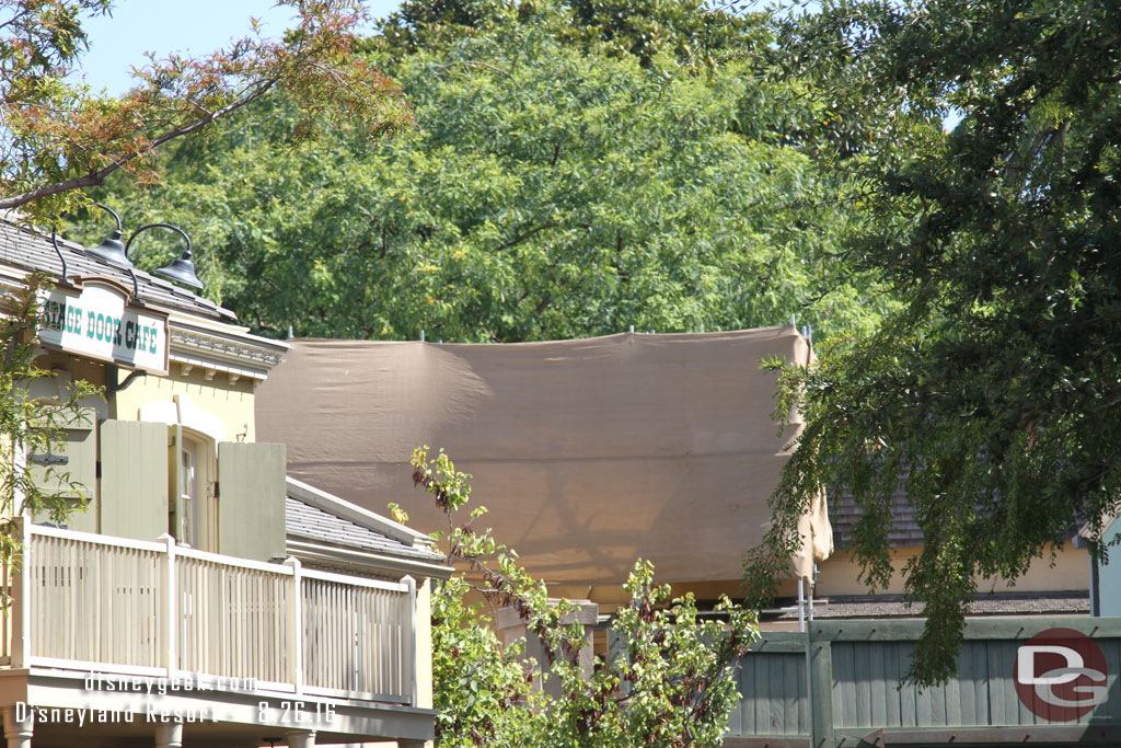 And a ground level view of some of the renovation work going on in Frontierland.