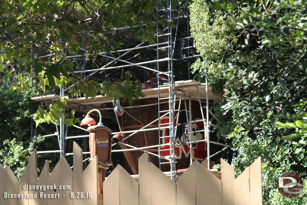 Moving on to Toontown Station.  The scaffolding looks to be coming down.