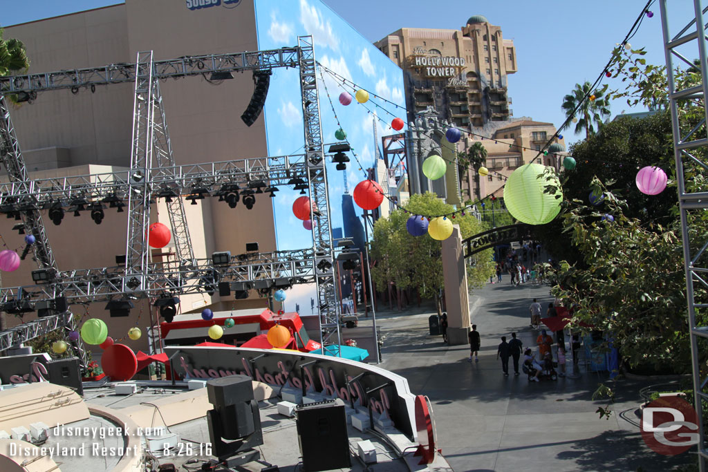 Passing over the Hollywood Backlot on the Monorail.