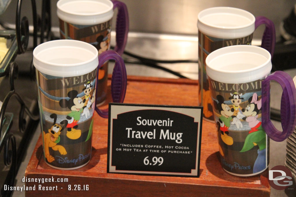 Souvenir mugs at White Water Snacks