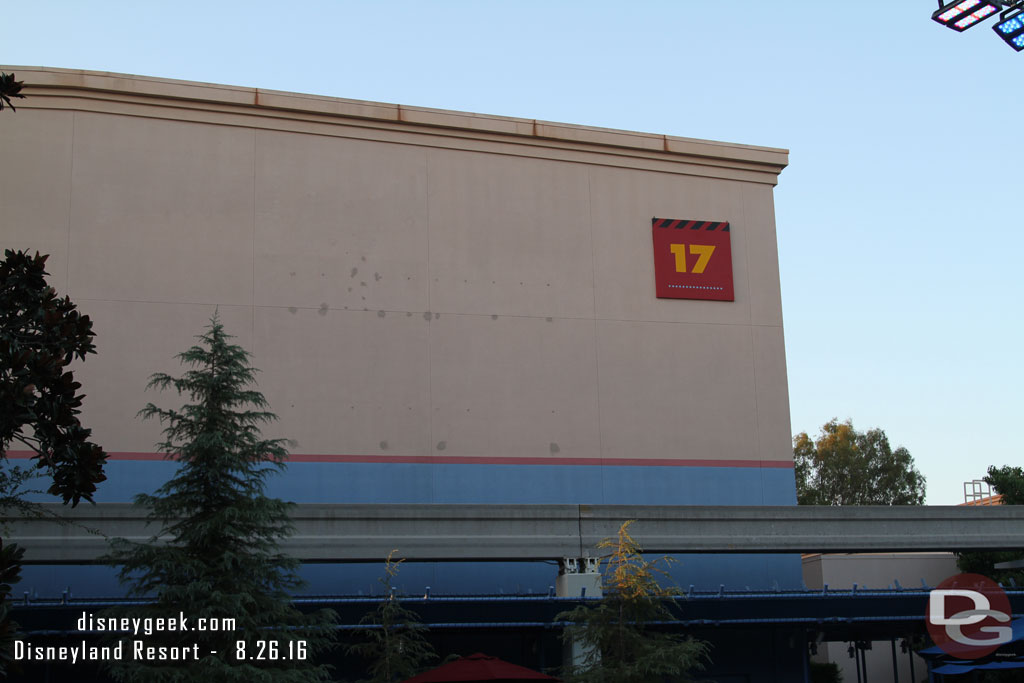 Wonder if they will ever repaint Stage 17 or put another sign up to hide it.. another example of bad show.