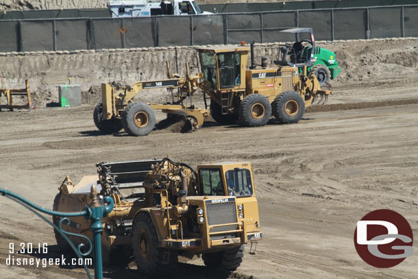 Grading and earth moving going on.