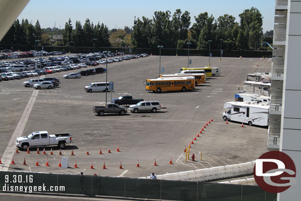 Most of the parking lot spaces that were blocked off are now open again.