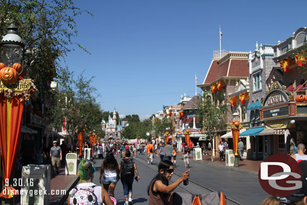 Main Street USA this afternoon was calm.