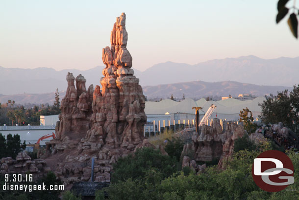 Looking toward Big Thunder and Star Wars from the Tree House