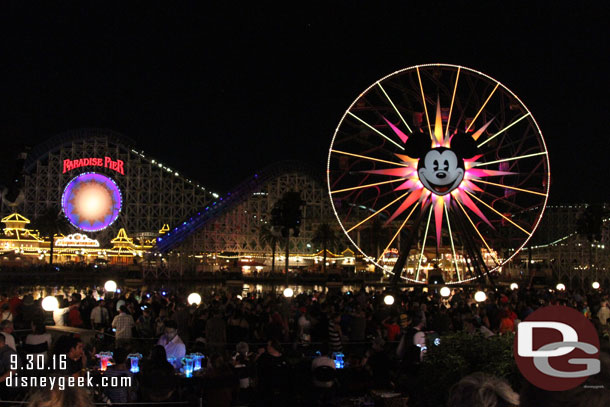 I used a FastPass someone picked up for me earlier in the day.  5 minutes until World of Color.