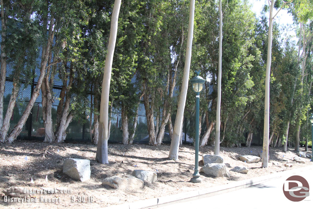 A lot of rocks have been brought in on both sides.