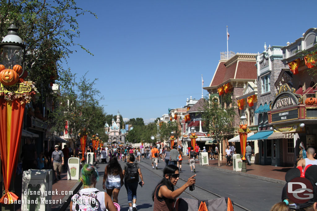 Main Street USA this afternoon was calm.