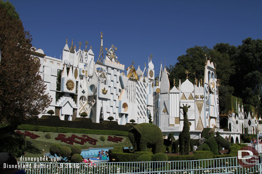 Preparations for Small World Holiday are underway.