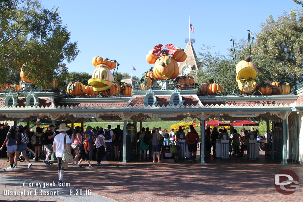 Most of the entrance gates were for party guests.