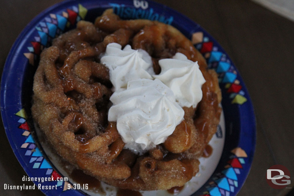 Churro Funnel cake at the Hungry Bear