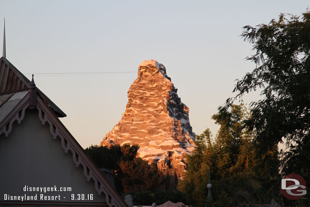 The Matterhorn as the sun sets.