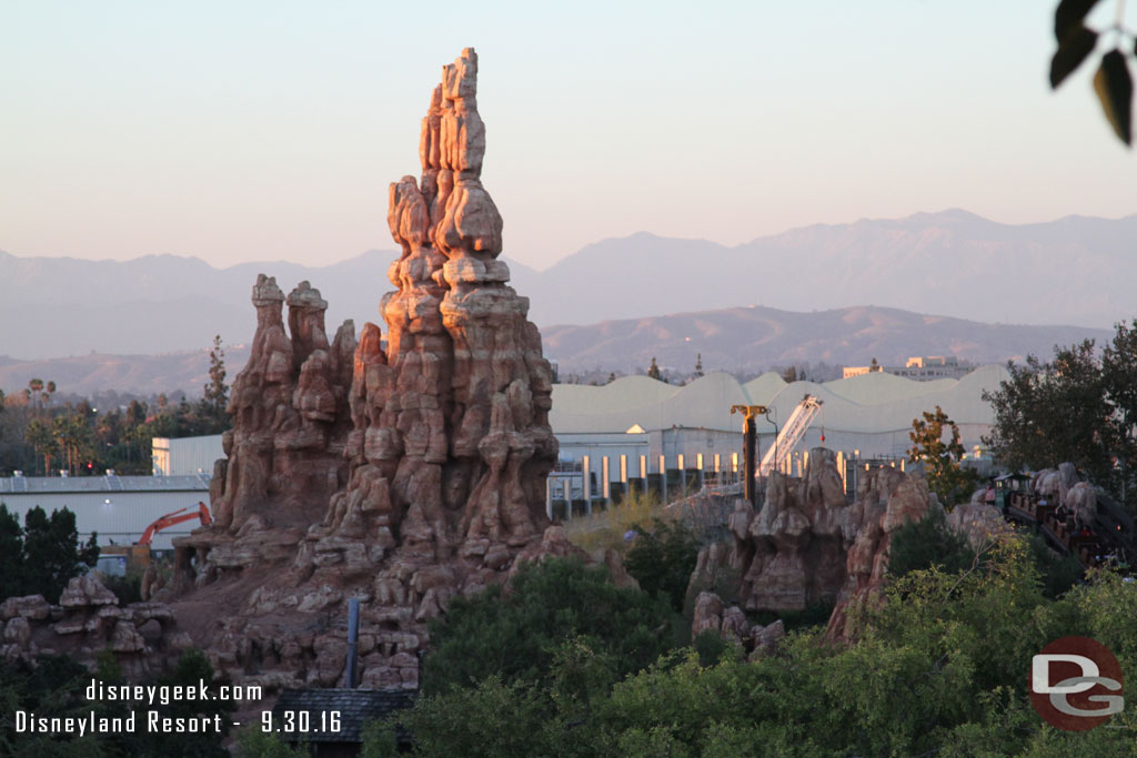 Looking toward Big Thunder and Star Wars from the Tree House