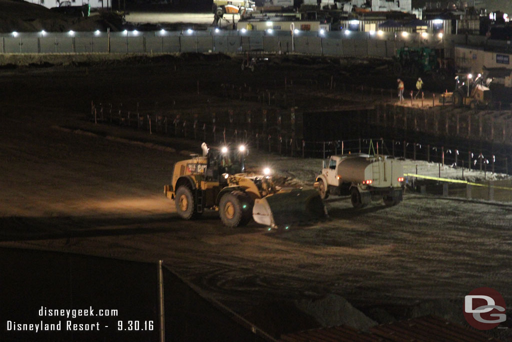 As I was walking back to my car I noticed crews were still working in the Star Wars area.  There were several lights on and equipment in motion.