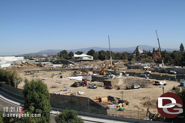 A wide shot of the site.