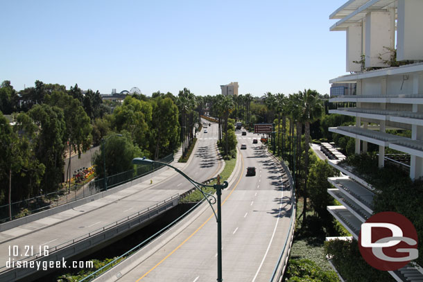 A quiet afternoon on Disneyland Drive.