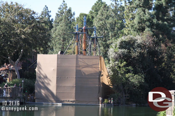 No real visible progress on the Columbia.