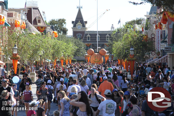 Main Street USA at 2:34pm