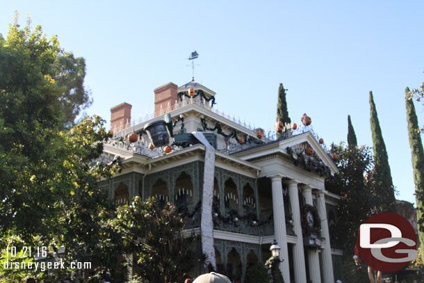 Paid a visit to the Haunted Mansion next.