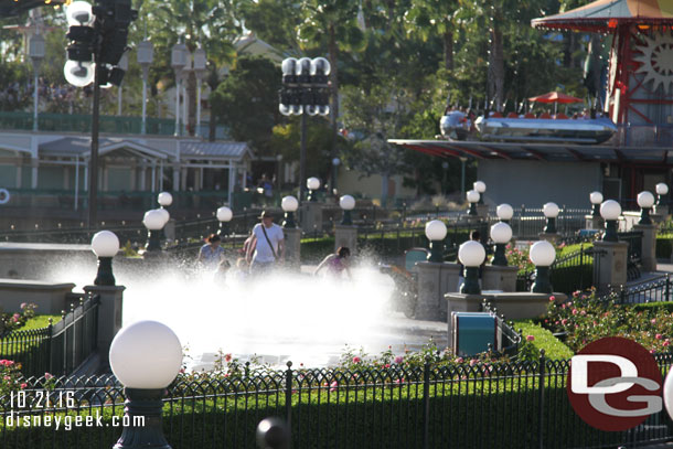 The fountains were on in Paradise Park today.