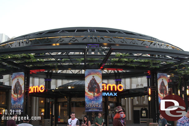 Doctor Strange banners at the AMC