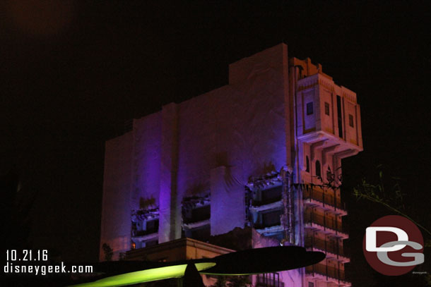 Tower of Terror this evening.