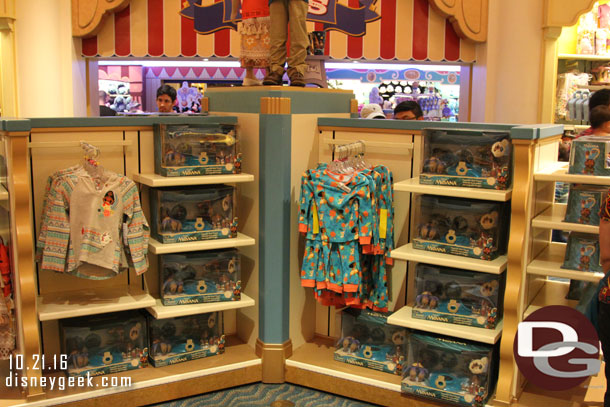 Moana merchandise in Elias and Company.