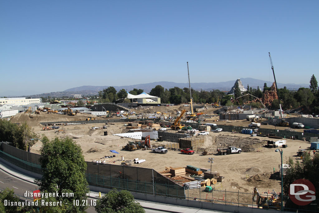 A wide shot of the site.