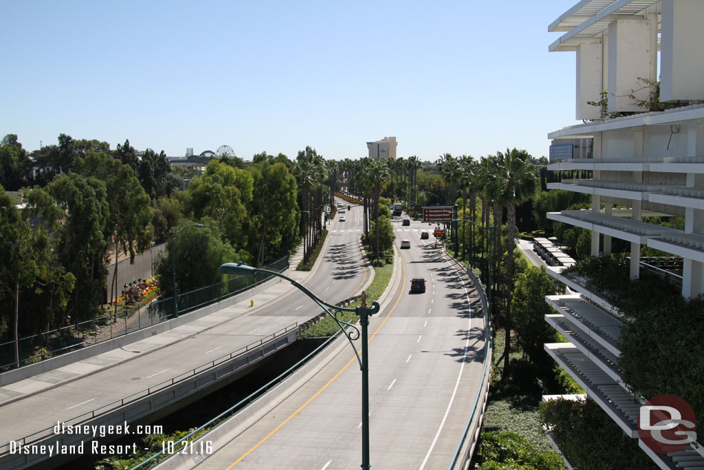 A quiet afternoon on Disneyland Drive.