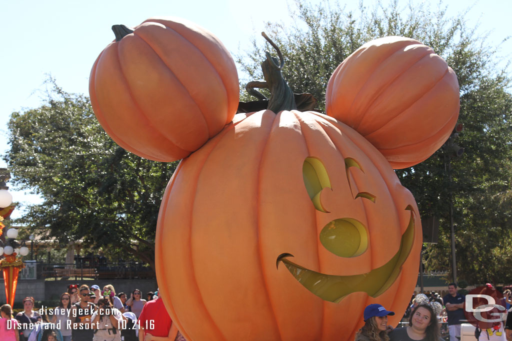 The rest of Main Street was still celebrating Halloween (and it was in the mid 90s so mother nature still had us in Summer).