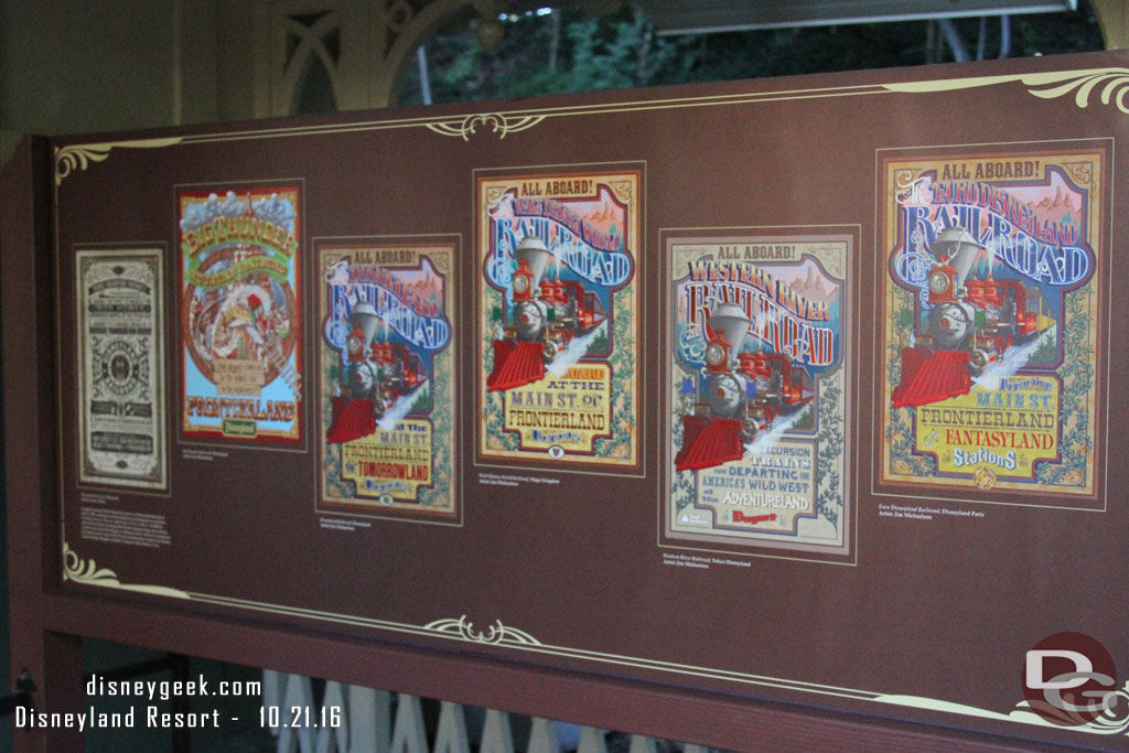 Looks like several of the boards that were on display in the Main Street station have moved out here.