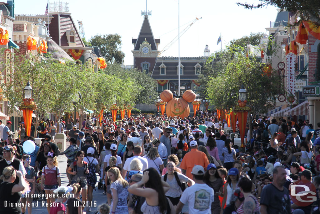 Main Street USA at 2:34pm