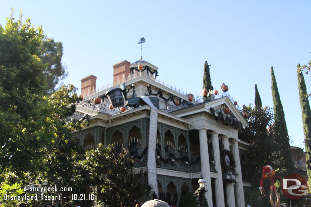 Paid a visit to the Haunted Mansion next.