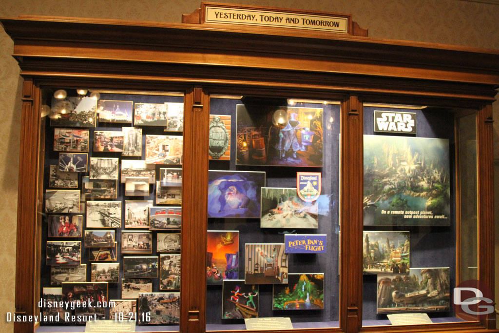 The display in the Main Street Opera House has been updated with Star Wars concept art.