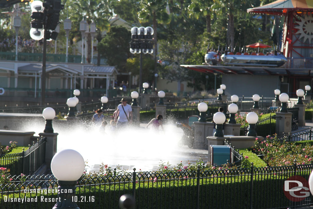 The fountains were on in Paradise Park today.