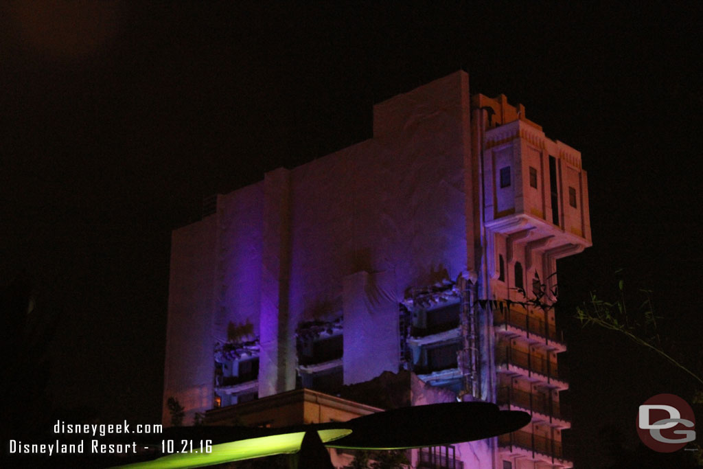 Tower of Terror this evening.