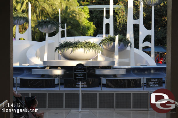 The Tomorrowland Terrace is quiet this evening.  No bands this week.