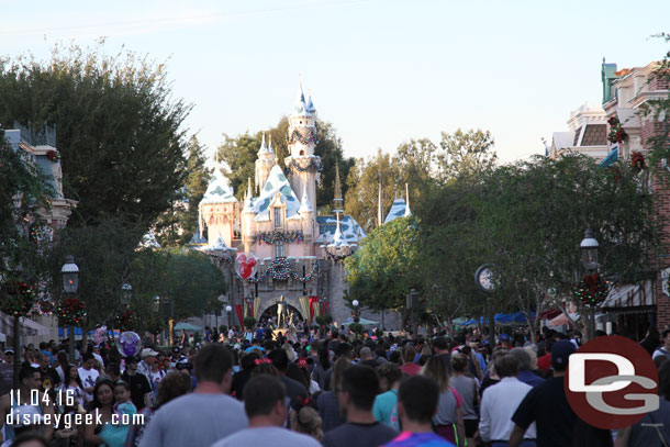 Too bad the overhead garland will not be returning this year (they will be running Paint the Night again this holiday season).