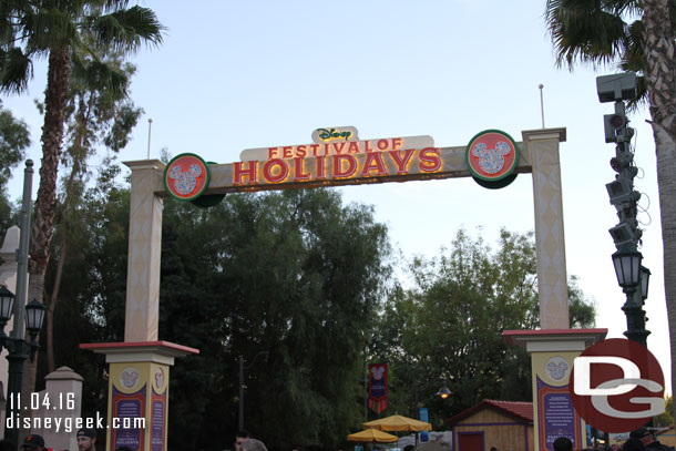 Disney Festival of Holidays is taking over DCA starting Thursday November 10th.