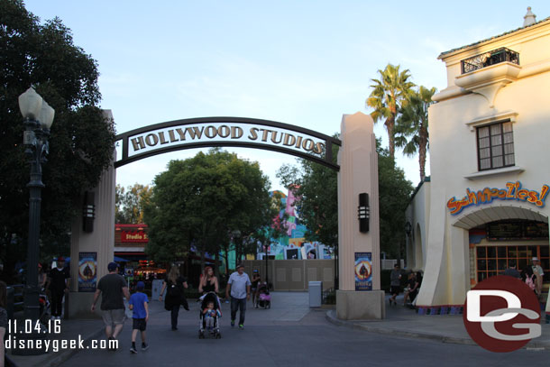 Work continues in the Hollywood Studios area.