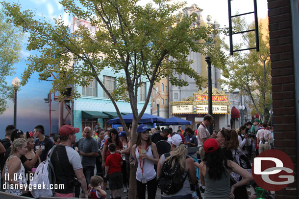 A lot of guests waiting for the Marvel characters.